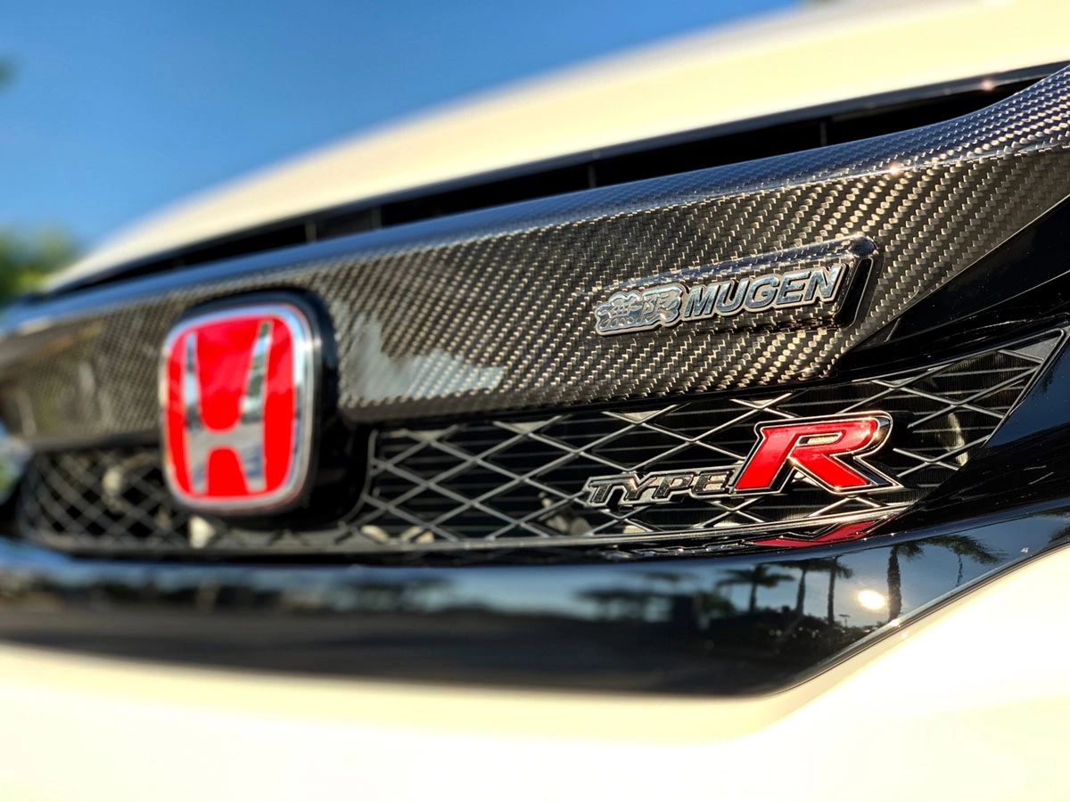 Mugen CFRP Front Grill Garnish 20162021 Honda Civic (inc. TYPER FK8)